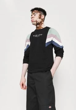 Kaotiko CREW SEATTLE - Sweatshirt - Black/fresh Green - Herren -Kaotiko || Fire & Glory Populaire Magasin 0081a9a1e02440b1985143a195540270