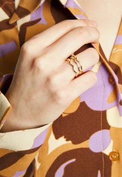 Fire & Glory - Damen GABI 9 PACK - Ring - Gold-coloured/mop Clear