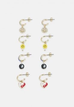 Fire & Glory - Damen FGRILLA EARRINGS 4 PACK - Ohrringe - Gold-coloured/multi