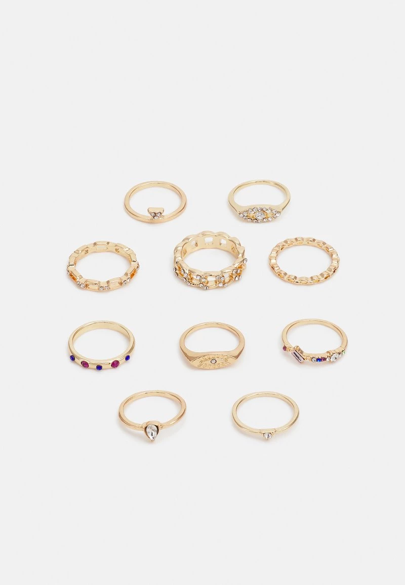 Fire & Glory LENNA 10 PACK - Ring - Gold-coloured - Damen 3 Fire & Glory LENNA 10 PACK - Ring - Gold-coloured - Damen