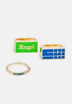 Fire & Glory - Damen LAENA 5 PACK - Ring - Gold-coloured/multi -Kaotiko || Fire & Glory Populaire Magasin 0f4e75ee81904ea784ed149a080b793d