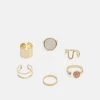 Fire & Glory - Damen GURLY 6 PACK - Ring - Gold-coloured -Kaotiko || Fire & Glory Populaire Magasin 1146f0aecdb34840b82130068baeeec2