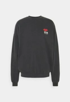 Kaotiko CREW JAPAN LIPS UNISEX - Sweatshirt - Black Wash -Kaotiko || Fire & Glory Populaire Magasin 11e60a21da0e42968eda7d65d7875473