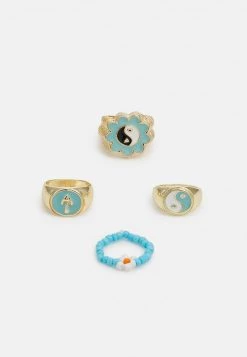 Fire & Glory - Damen VIOLA 4 PACK - Ring - Gold-coloured/multi-coloured