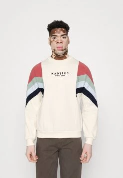 Kaotiko - Unisex CREW SEATTLE - Sweatshirt - Marfil/burgundy