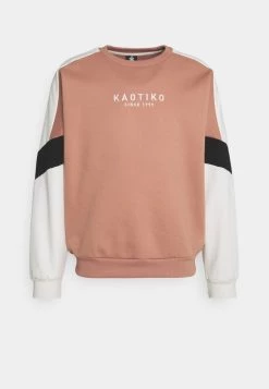 Kaotiko CREW SETH UNISEX - Sweatshirt - Apricot