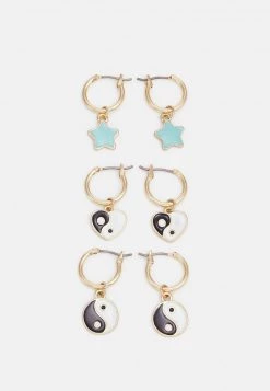 Fire & Glory HAIDI EARRINGS 3 PACK - Ohrringe - Gold-coloured - Damen