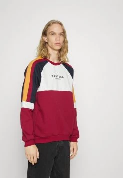 Kaotiko - Herren CREW DENVER - Sweatshirt - Burgundy/marfil/mostaza/navy