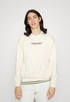 Kaotiko - Herren CREW GOOD LUCK - Sweatshirt - Ivory