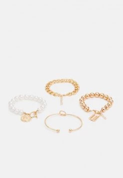 Fire & Glory FGLOCKA BRACELET 4 PACK - Armband - Gold-coloured - Damen