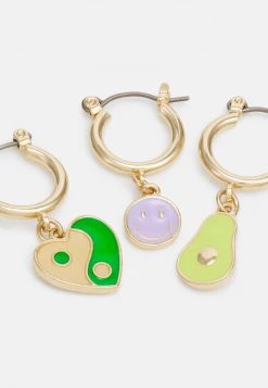 Fire & Glory JANICE HOOP EARRINGS 4 PACK - Ohrringe - Gold-coloured/multi - Damen -Kaotiko || Fire & Glory Populaire Magasin 22bff29e62c54d8b9fd7c195a9a87418