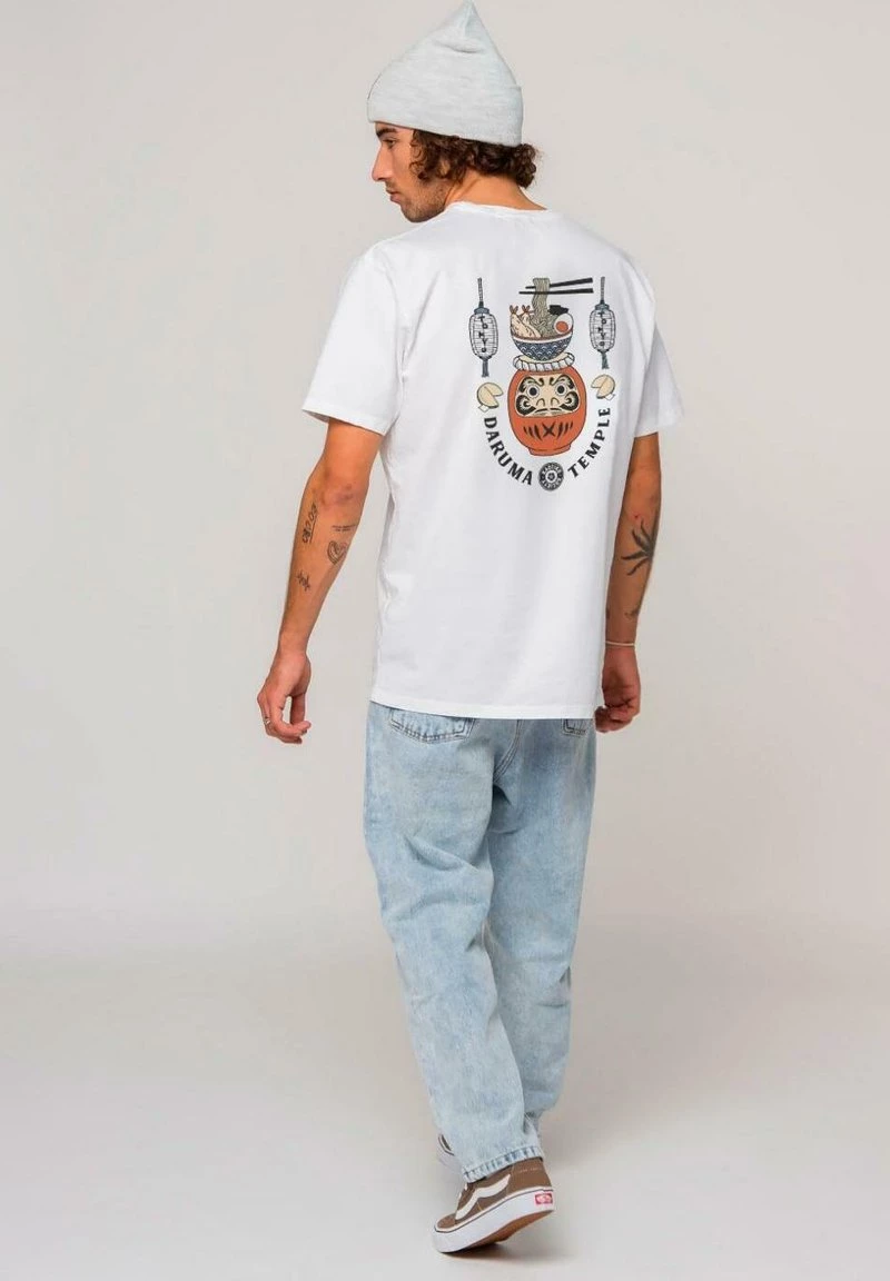 Kaotiko WASHED DARUMA TEMPLE - T-Shirt Print - Blanco - Herren 4 Kaotiko WASHED DARUMA TEMPLE - T-Shirt Print - Blanco - Herren – Bild 2