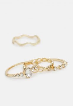 Fire & Glory - Damen GABI 9 PACK - Ring - Gold-coloured/mop Clear -Kaotiko || Fire & Glory Populaire Magasin 330e0df455124b80baed1fbb3fe2236f