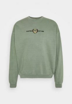 Kaotiko - Herren CREW WASHED BEETLE ARMY - Sweatjacke - Olive