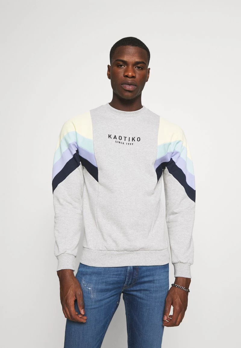 Kaotiko CREW SEATTLE - Sweatshirt - Grey/yellow/green/grape/navy - Unisex 3 Kaotiko CREW SEATTLE - Sweatshirt - Grey/yellow/green/grape/navy - Unisex