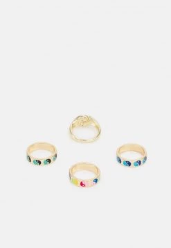 Fire & Glory SAKKA 4 PACK - Ring - Gold-coloured/multi - Damen -Kaotiko || Fire & Glory Populaire Magasin 3d16a485f66d4deda1038fcd4d5ba451