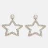 Fire & Glory - Damen EVELIN EARRINGS - Ohrringe - Gold-coloured/clear