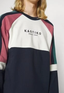 Kaotiko CREW DENVER - Sweatshirt - Navy/marfil/heura/burgundy - Herren -Kaotiko || Fire & Glory Populaire Magasin 45f65497673143c4aab6a0cca20c8d5d