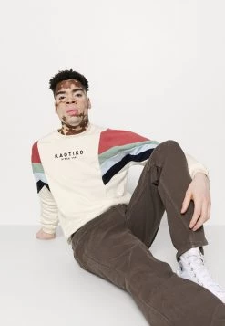 Kaotiko - Unisex CREW SEATTLE - Sweatshirt - Marfil/burgundy -Kaotiko || Fire & Glory Populaire Magasin 46f02ebef74c4c31be4a2a891f114236