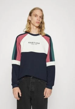 Kaotiko CREW DENVER - Sweatshirt - Navy/marfil/heura/burgundy - Herren