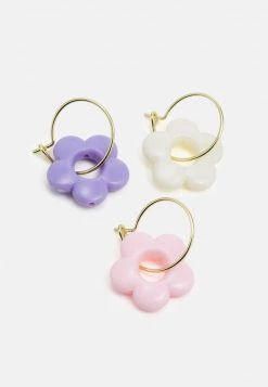 Fire & Glory - Damen KLIO EARRINGS 3 PACK - Ohrringe - Gold-coloured/multi-coloured -Kaotiko || Fire & Glory Populaire Magasin 482a572784b34e8cba82f7ecbf665dc2