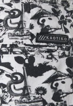 Kaotiko PANT GARAGE CITY OF ANGELS - Stoffhose - White - Unisex -Kaotiko || Fire & Glory Populaire Magasin 4d151a779cbd410fb4b6b9dc361b68be