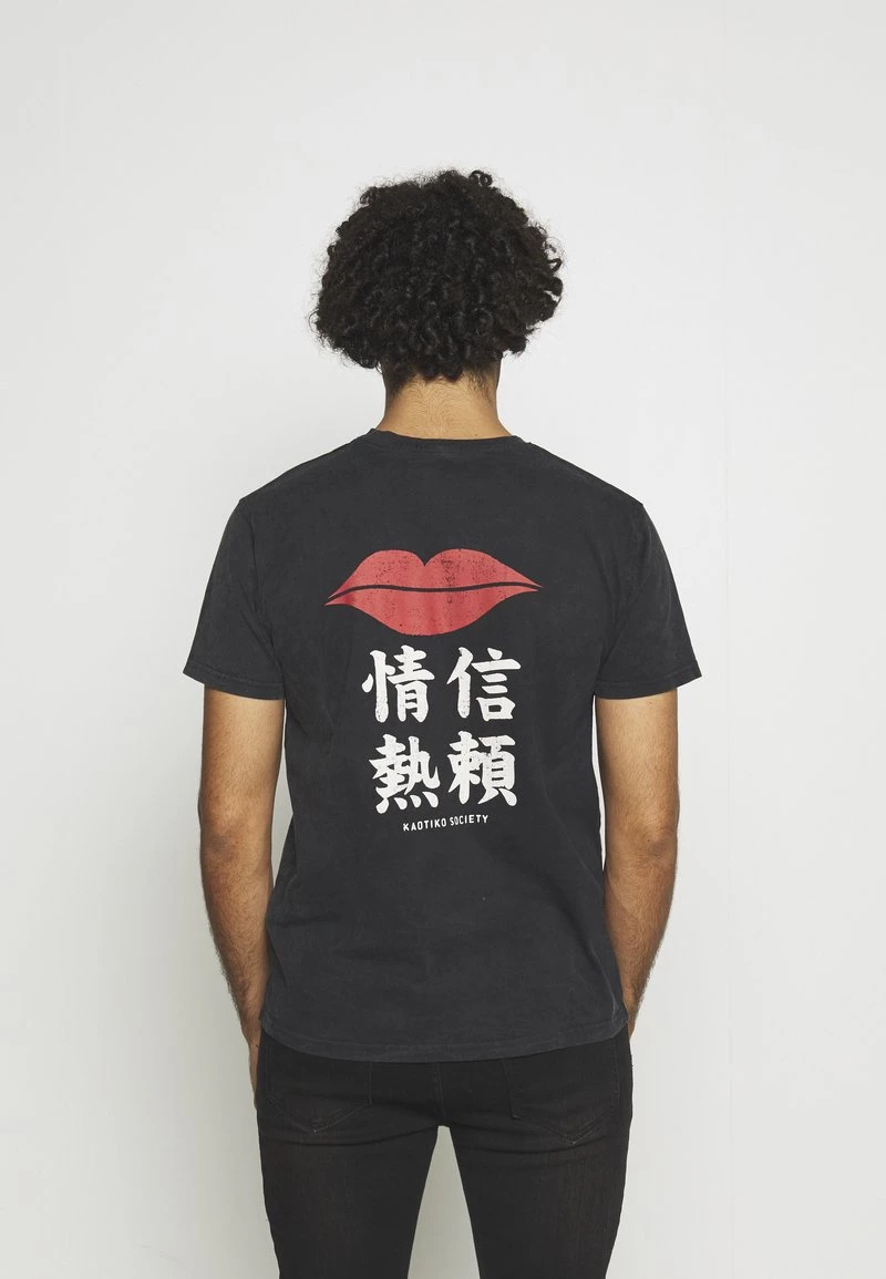 Kaotiko LIPS UNISEX - T-Shirt Print - Dark Grey 3 Kaotiko LIPS UNISEX - T-Shirt Print - Dark Grey