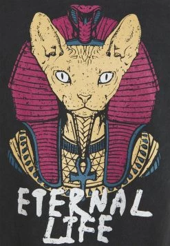 Kaotiko ETERNAL LIFE SPHYNX - T-Shirt Print - Black - Herren -Kaotiko || Fire & Glory Populaire Magasin 5962cec4202f445a80cf3c51a1026233