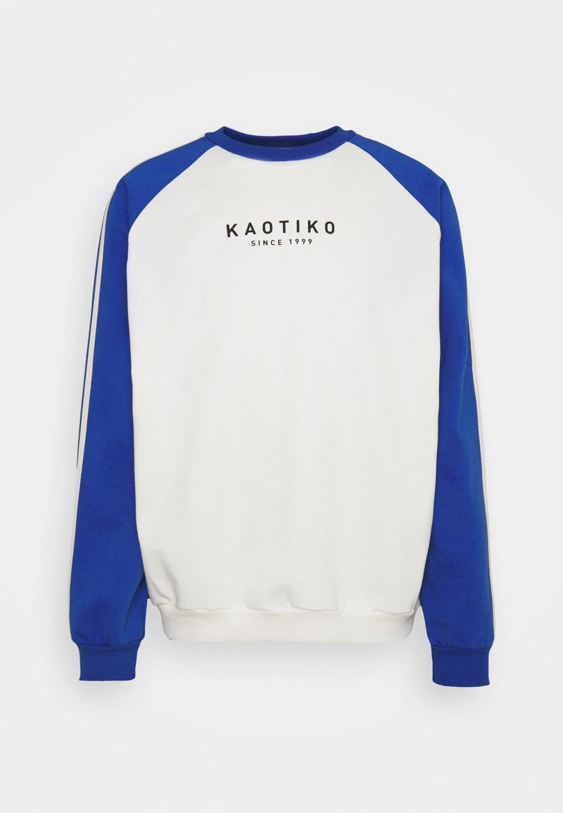 Kaotiko CREW - Sweatshirt - Ivory/royal - Herren 3 Kaotiko CREW - Sweatshirt - Ivory/royal - Herren