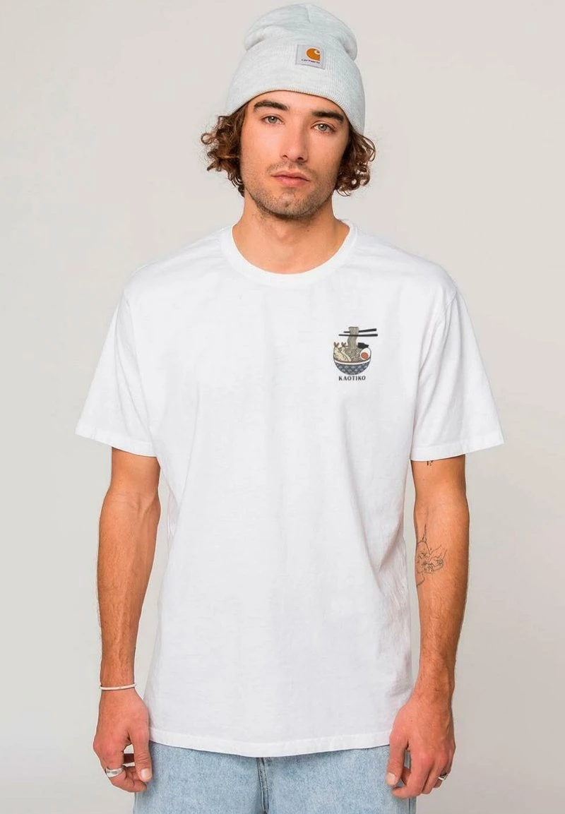 Kaotiko WASHED DARUMA TEMPLE - T-Shirt Print - Blanco - Herren 3 Kaotiko WASHED DARUMA TEMPLE - T-Shirt Print - Blanco - Herren