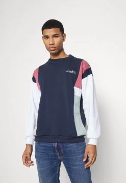 Kaotiko CREW PORTLAND - Sweatshirt - Navy/burgundy - Herren -Kaotiko || Fire & Glory Populaire Magasin 5d0108178cf948138c2a721168051f2a