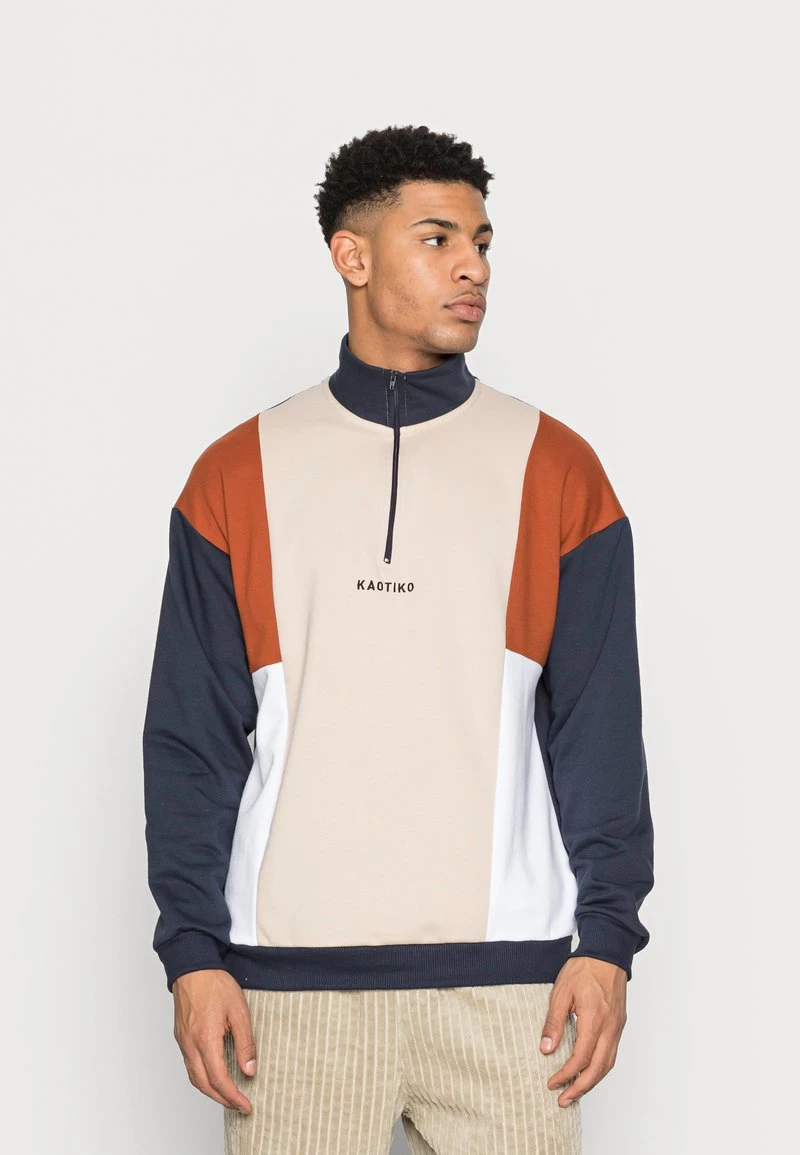 Kaotiko CREW SEAN UNISEX - Sweatshirt - Beige/caramel 3 Kaotiko CREW SEAN UNISEX - Sweatshirt - Beige/caramel