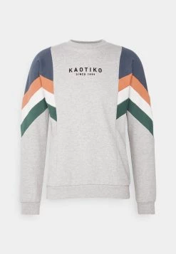 Kaotiko CREW SEATTLE - Sweatshirt - Grey Vigore/prusia Blue - Herren -Kaotiko || Fire & Glory Populaire Magasin 683a2b96d0d741b9ae0e139ba8db48de