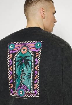 Kaotiko CREW WASHED PALM VIBES UNISEX - Sweatshirt - Black -Kaotiko || Fire & Glory Populaire Magasin 6e25b1c287e1493a9df06c5ab392f88b