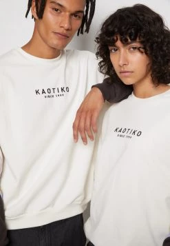 Kaotiko - Unisex CREW WALKER - Sweatshirt - Ivory/grey/pink -Kaotiko || Fire & Glory Populaire Magasin 741c979cada54fd6bc3b39f0385a9a2d