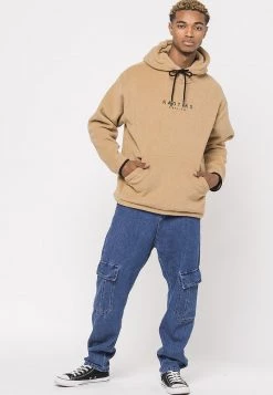 Kaotiko Kapuzenpullover - Hellbraun - Unisex