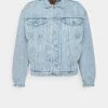 Kaotiko JACKET LASER VINTAGE UNISEX - Jeansjacke - Light Blue Denim