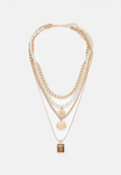 Fire & Glory STONNIA COMBI NECKLACE - Halskette - Gold-coloured - Damen
