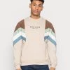 Kaotiko CREW SEATTLE UNISEX - Sweatshirt - Beige/brown/fresh Green -Kaotiko || Fire & Glory Populaire Magasin 7ba505a779a74219850e6b57d20ac3b2