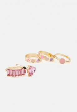 Fire & Glory - Damen FGVINNY 5 PACK - Ring - Gold-coloured/strawberry Pink -Kaotiko || Fire & Glory Populaire Magasin 7ce7a778bbcd48ec85238c1d989b1bcb