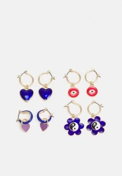 Fire & Glory - Damen FGCULINA EARRINGS 4 PACK - Ohrringe - Gold-coloured