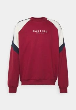 Kaotiko CREW JORDAN UNISEX - Sweatshirt - Burgundy/marfil/navy