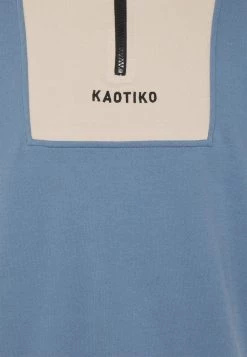 Kaotiko LOGAN - Sweatshirt - Blue/beige/ivory - Herren -Kaotiko || Fire & Glory Populaire Magasin 84020ef3ecf941a8b90521941f9f47aa