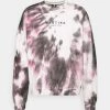 Kaotiko - Herren CREW TIE DYE - Sweatshirt - Black/white
