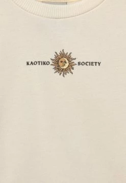 Kaotiko CREW SUN UNISEX - Sweatshirt - Ivory -Kaotiko || Fire & Glory Populaire Magasin 929b0b24ea7e409f94136933ef210141
