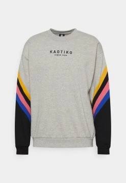 Kaotiko CREW WALKER UNISEX - Sweatshirt - Grey/mostaza/black