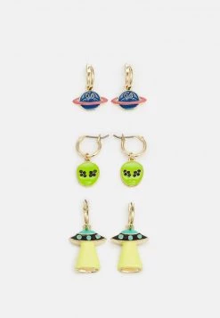 Fire & Glory LUCCA EARRINGS 3 PACK - Ohrringe - Gold-coloured/multi - Damen