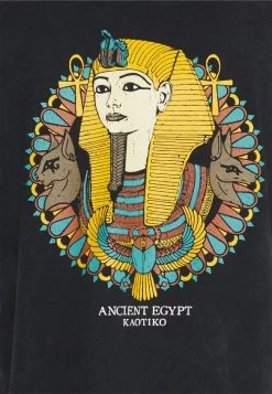 Kaotiko - Unisex WASHED PHARAOH - T-Shirt Print - Black -Kaotiko || Fire & Glory Populaire Magasin 990c88dcabba43e0ae38cd5114b95174