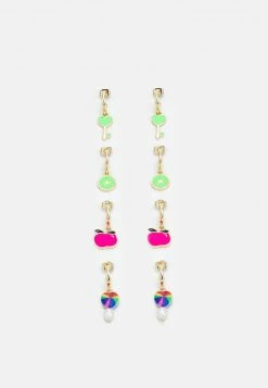 Fire & Glory - Damen LELIAN EARRINGS 4 PACK - Ohrringe - Gold-coloured/multi