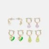 Fire & Glory JANICE HOOP EARRINGS 4 PACK - Ohrringe - Gold-coloured/multi - Damen